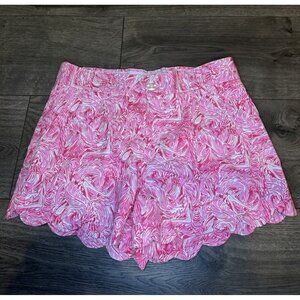 Lauren James Pineapple Shorts Black White Sz XS